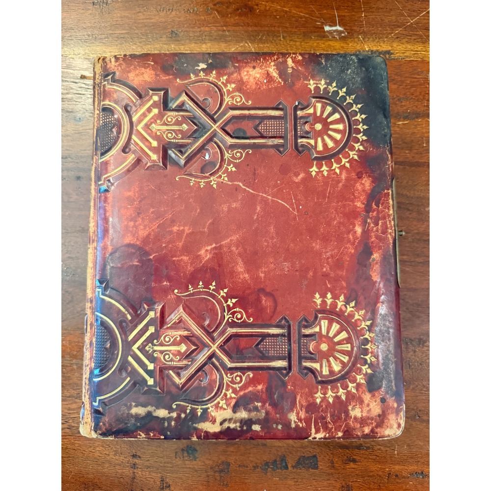 Vintage 1900's Leather Bound Portrait Album